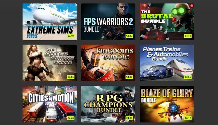 Bundle Stars, packs de juegos a un precio de risa