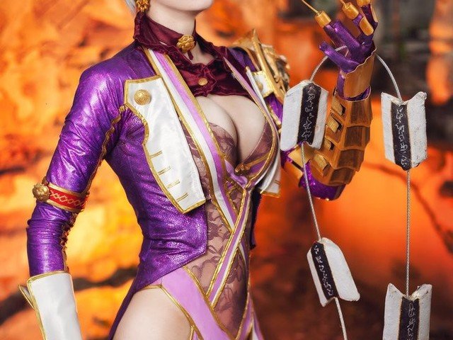 Cosplay de Ivy Valentine de Soul Calibur 2