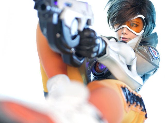Cosplay de Tracer, la aventurera de Overwatch 3