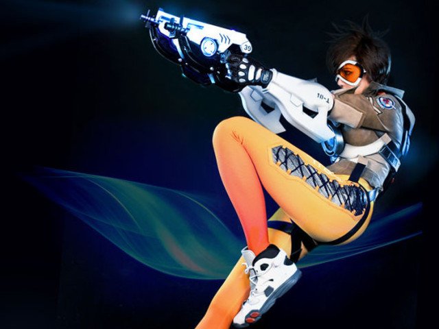 Cosplay de Tracer, la aventurera de Overwatch 5