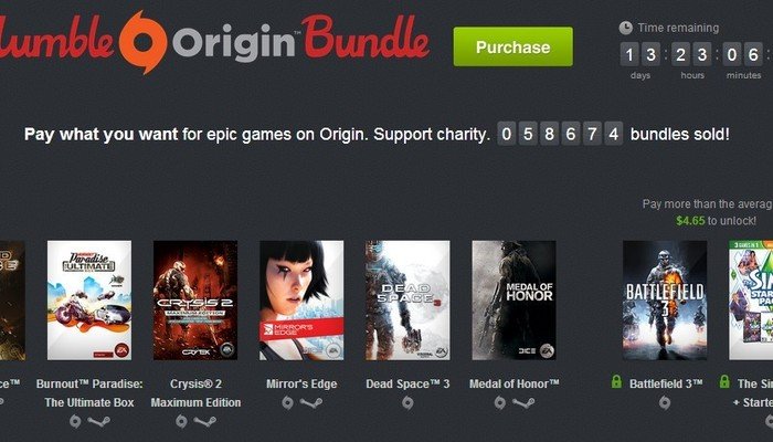 Electronic Arts tira la casa por la ventana en el nuevo Humble Origin Bundle