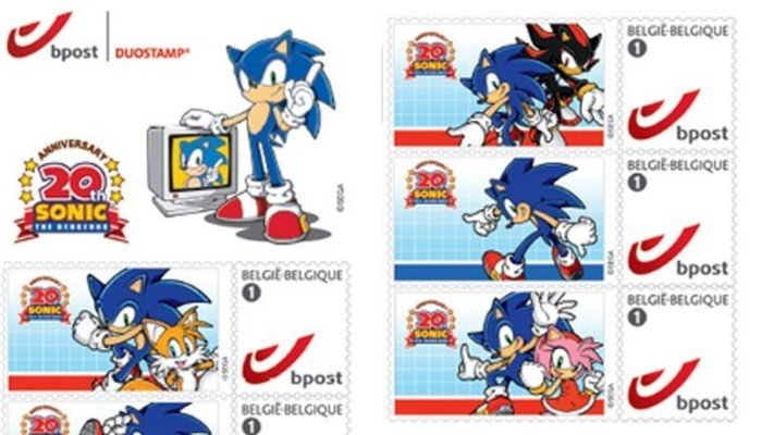 Sellos postales de Sonic
