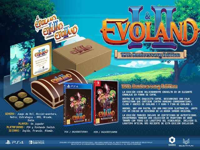 Sorteamos una Edición Coleccionista 10º Aniversario de Evoland I & II 2